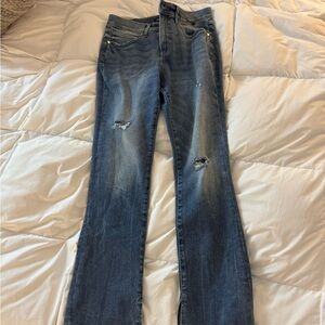 Express Blue Straight Leg Jeans